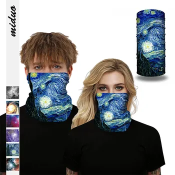 

Mask Starry sky digital printing outdoor sunshade capless sports insect mask multifunctional headscarf Anti-fog and anti-dust