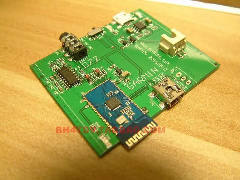 APRS D72 232 на Bluetooth, модуль адаптера геймин, зарядка через usb