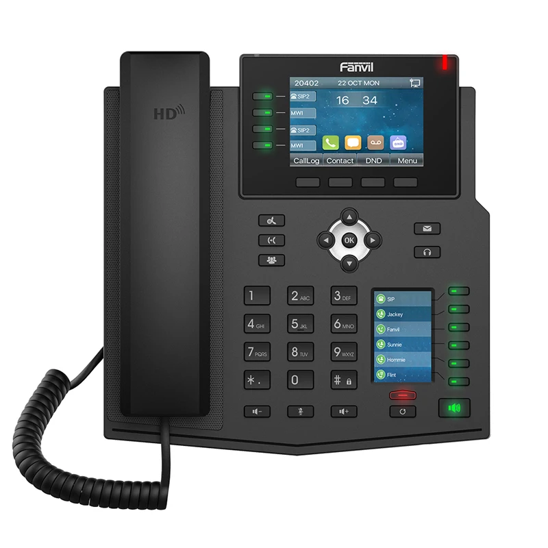 Беспроводной телефон Fanvil X5U Enterprise 16 SIP линий VoIP фиксированный для домашнего офиса