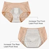 Culotte menstruelle grande taille en coton pour femmes, sous-vêtement physiologique, étanche, grande taille ► Photo 3/6