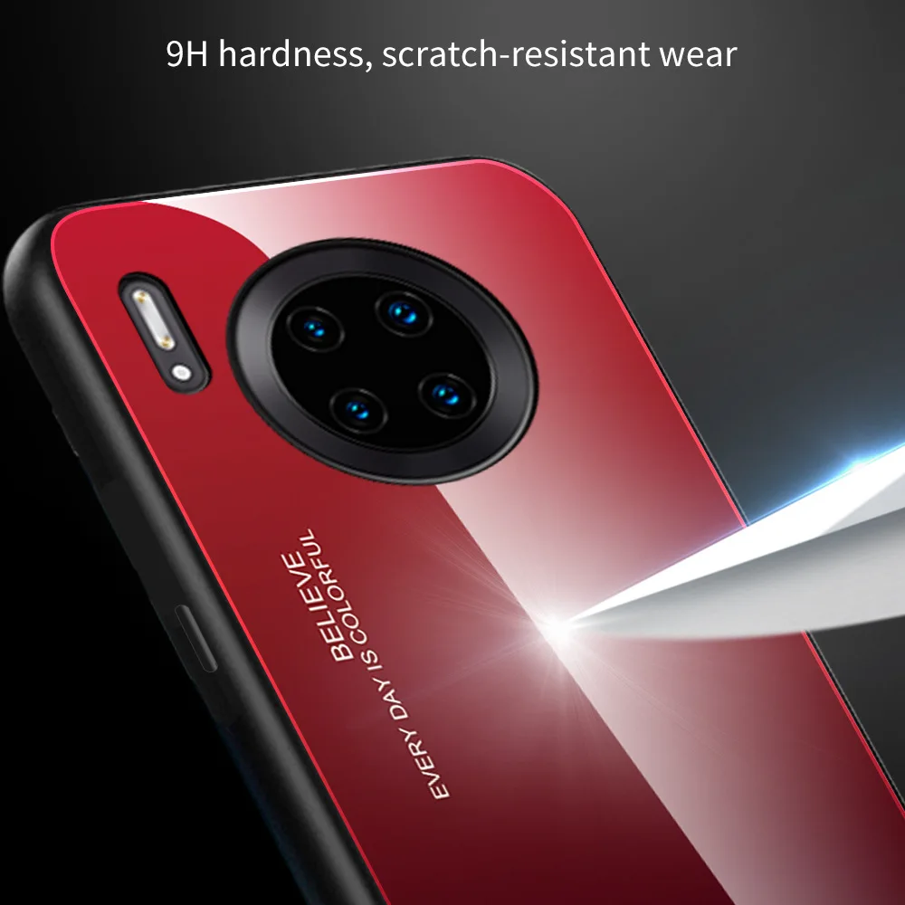 Для huawei mate 30 Pro P30 P30 Pro P30 Lite роскошный градиентный мягкий чехол из закаленного стекла для huawei mate 30