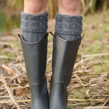 1 пара трикотажных носков эластичные теплые однотонные мягкие дышащие носки для дождевых сапог с подкладкой NOV99