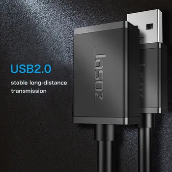 

USB 2.0 Extension Cable(Up to 9.8ft) Male to Female Extender Durable PVC Cover 3-Shielding Cable