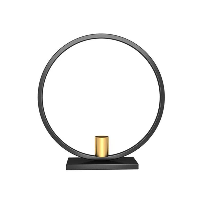 23 black gold square 23 см/29 см(диаметр). Кованое железо подсвечник скандинавский Декор 3D геометрический подсвечник свадебный центральный домашний декор настольные украшения - Цвет: 23 black gold square
