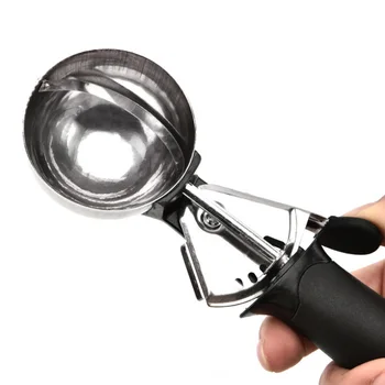 

Ice Ball Maker Non-stick Fruit Watermelon Spoons Ice Cream Spoon Stainless Steel Kitchen Gadgets Ice Cream Tools 1Pcs