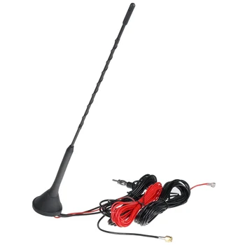

Top Roof Mount AM FM Radio Antenna Aerial Base Kit Universal Active Amplified DAB+FM Radio Car Aerial Antenna Mast