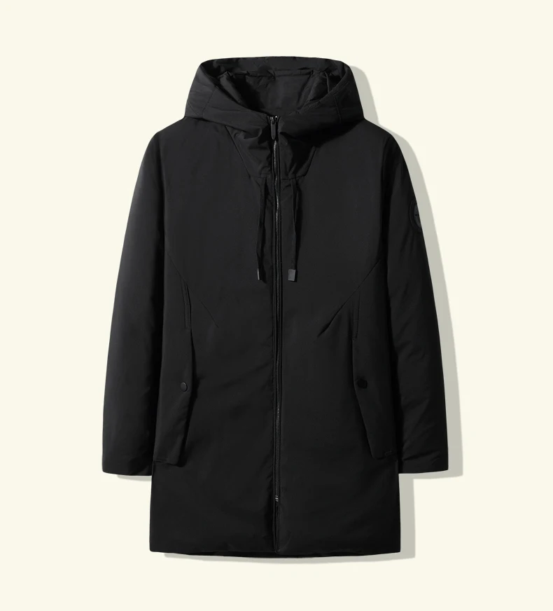 New Arrival Winter Style Men Boutique Warm Gray Duck Down Coat Fashion Casual Solid Men‘s Loose Zipper Coat Plus Size XL-8XL rab coat
