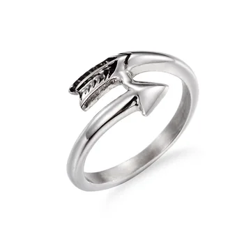 

New Personality Retro Arrow Eros Arrow Sagittarius Ring Titanium Steel Tail Ring Female Jewelry