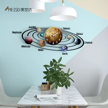 

NEW Milky Way Large Silent Wall Clock Modern Design Living Room Home Decoration Wall Decor For Room Decorative Wall Watch Clock
