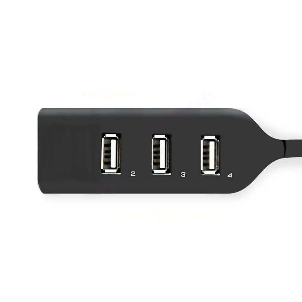 Портативный 4 Порты и разъёмы USB 2,0 High Speed USB HUB портативных ПК тонкий маленький мини USB разветвитель адаптер для мобильного телефона портативных ПК