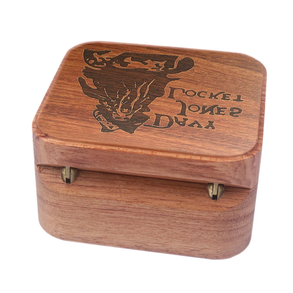 Sinzyo Davy Jones Rosewood Box Music Box Wood Carved Mechanism Musical Wind Up Gift for Christmas