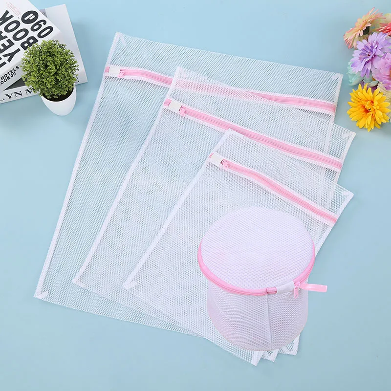 

Coarse Mesh Laundry Bag Protective Laundry Bag wen xiong dai Set Four-piece Set