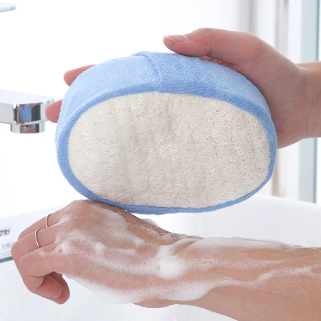 IBCCCNDC кожи ванна душ душевая Губка скруббер заднюю панель с эффектом потертости; Отшелушивающий массаж тела губка для ванны для увлажнение, спа