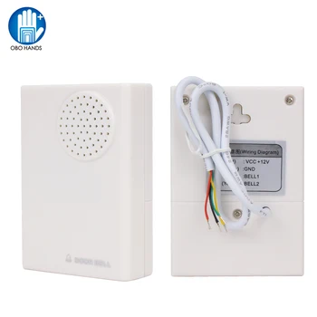 

4 Wires DC12V Wired Door Bell Dingdong Doorbell No Need Battery Ding-Dong Musical Chime Access Control Kit Electronic Bell Ring