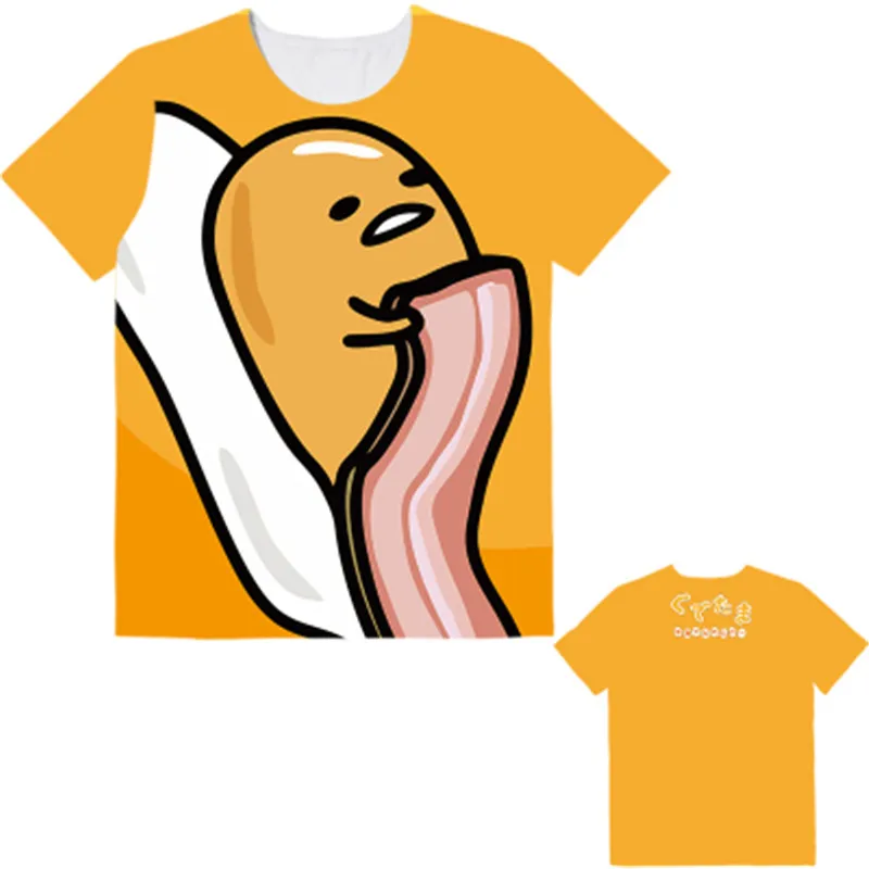 005 Gudetama Harajuku милые футболки женские милые Аниме футболки забавные мультяшные футболки женские футболки - Цвет: 005