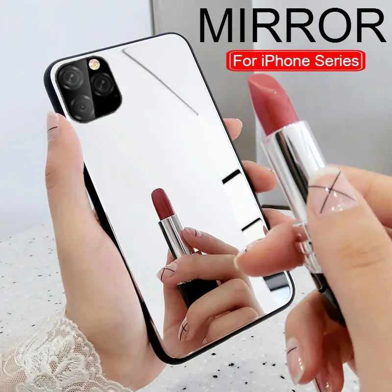 Для iPhone 11 Pro Max 8 7 6 6s Plus чехол покрытие зеркальная акриловая задняя оболочка чехол для телефона для iPhone 11 Pro Max X XS XR XSmax
