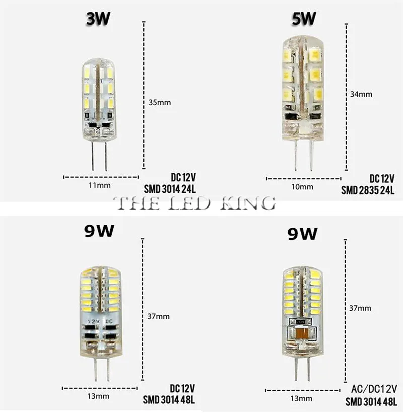 3W 5 Вт, 9 Вт, 12 Вт, 15 Вт 21 SMD3014 G4 светодиодный светильник AC/DC 12 V/AC 220V силиконовые лампы 24/48/64/104/152 светодиодный s заменить 20 Вт-100 W галогенные лампы светильник