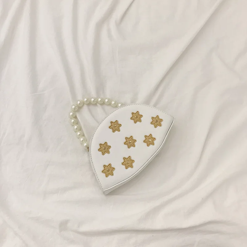20 CM White Элегантная женская сумка-тоут с жемчугом, новинка года, качественная женская дизайнерская сумка из искусственной кожи, Цветочная цепочка, сумка-мессенджер, женские сумочки - Цвет: 20 CM White