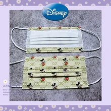 50PCs Mask Logo Brand Mickey Disposable Mask Mascaras Adult face Mask 3-Layer Non-Woven Protective Waterproof Fashion Brand Mask