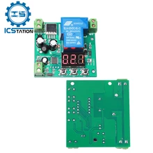 Ac 9v-24v dc 12v-30v pnp alto nível gatilho atraso módulo controlador máximo 30a temporizador de contagem regressiva ajustável