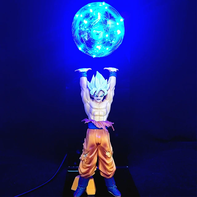 Dragon Ball Lámpara Goku Fuerza Bombas Luminaria Lámpara de escritorio  Luces decorativas Niños Led Luz nocturna para dormitorio nuevo