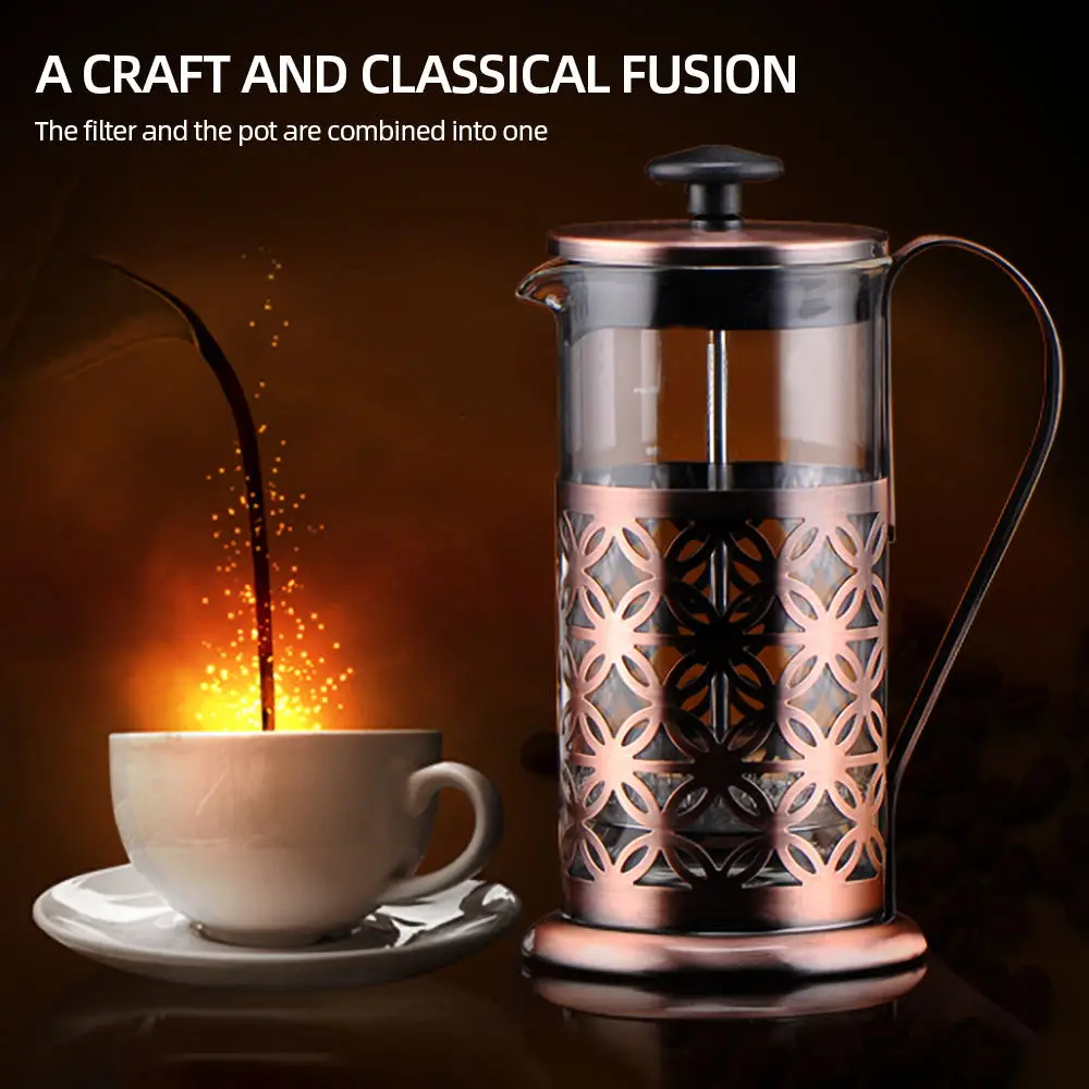 350ml Portable Manual Press Coffee Maker French Tea Household Pot Percolator Tool | Дом и сад