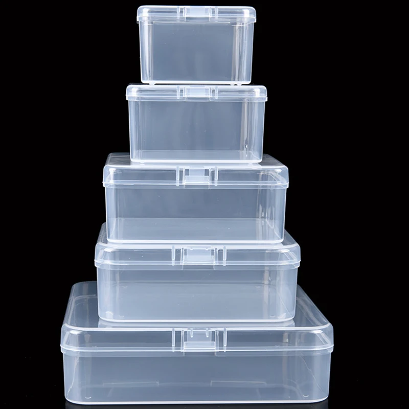 Plastic Box for Coins, Business Card, ID Card, Desk Tiny sundries Clips, Beads Craft small Accessories