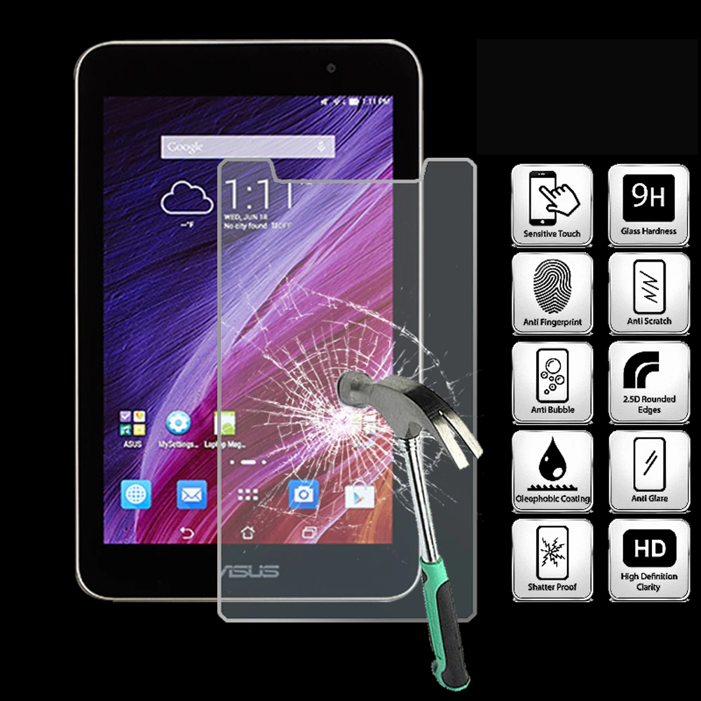 For Asus MEMO Pad 7 Tablet Tempered Glass Screen Protector Cover Explosion  Proof Anti Scratch Screen Film|Tablet Screen Protectors| - AliExpress