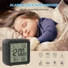 Electronic desk snooze alarm clock calendar with large digit bedside table clock battery operated  with thermometer hygrometer ► Photo 2/6