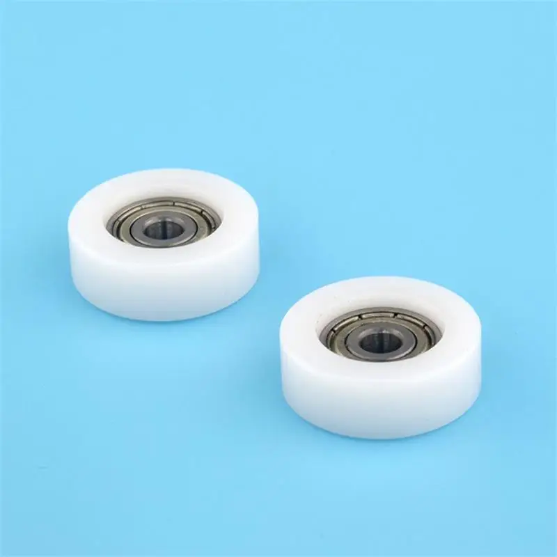20pcs/100pcs 플라스틱 코팅 베어링 5*25*9mm 625ZZ POM 풀리 플랫 휠 롤러 플라스틱 풀리 5x25x9mm