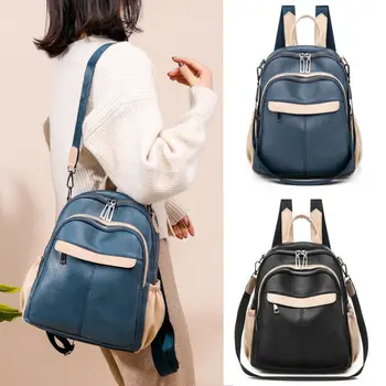 

Female PU Leathe Bag Women Mini Backpackr Shoulder School Rucksack Ladies Girls Travel Bag