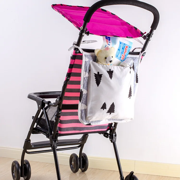 

2019 New Style Korean Style Baby Stroller Storage Bag Household Infants Storage Bag Babies' Bed Hanging Bag Diaper Bag