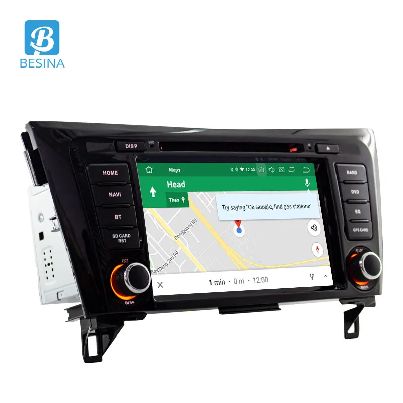Besina Android 9,0 автомобильный dvd-плеер для Nissan qashqai X-Trail- Мультимедиа gps Navi wifi 2 Din автомобильный радиоприемник 4G+ 64G стерео