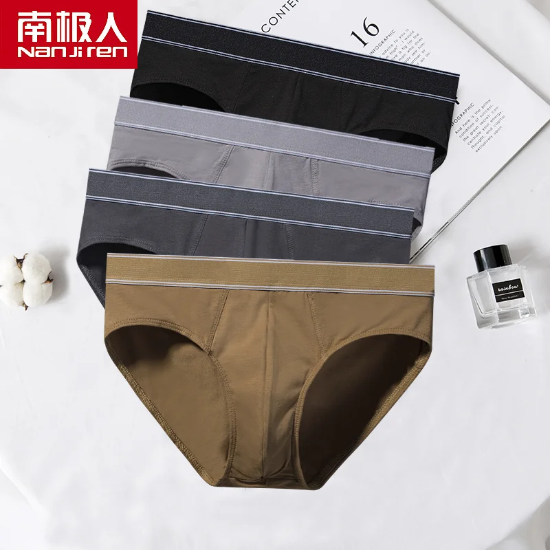 4Pcs/Lot New Men Briefs Cotton Underwear Men's Panties Underpants Male Comfortable Panties Sexy Men Shorts Man Bikini Briefs Hot