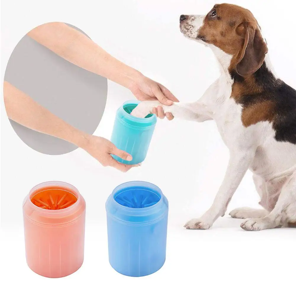 

Portable Dog Paw Cleaner With Towel 360 Degree Deep Cleaning Removable Washable Paw Plunger Pet Cleaning Accessories