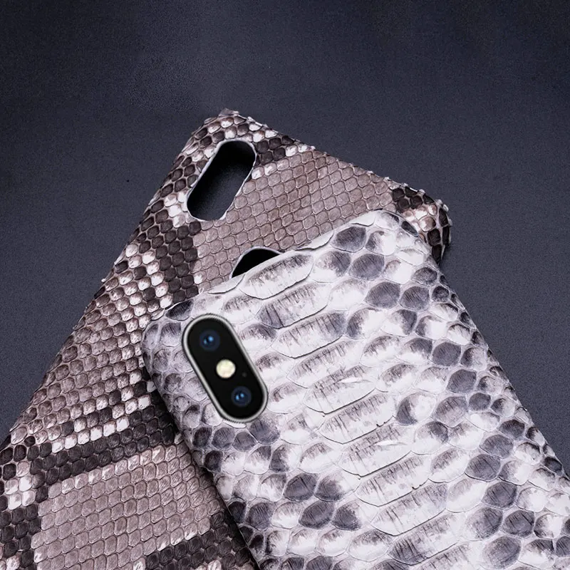 Роскошный чехол для телефона чехол для iphone 7 x xr xs 8 Plus чехол для телефона из питона