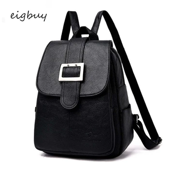 

Women Backpack Adjustable Strap Designer College Classic Black Retro School Backpacks For Teenagers Mochila Notebook Rucksack