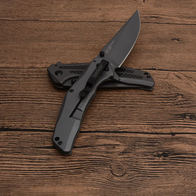 Kershaw 8300 складной карманный уличный нож из стали+ ручка из углеродного волокна для кемпинга, охоты, тактические ножи для выживания, инструменты для повседневного использования