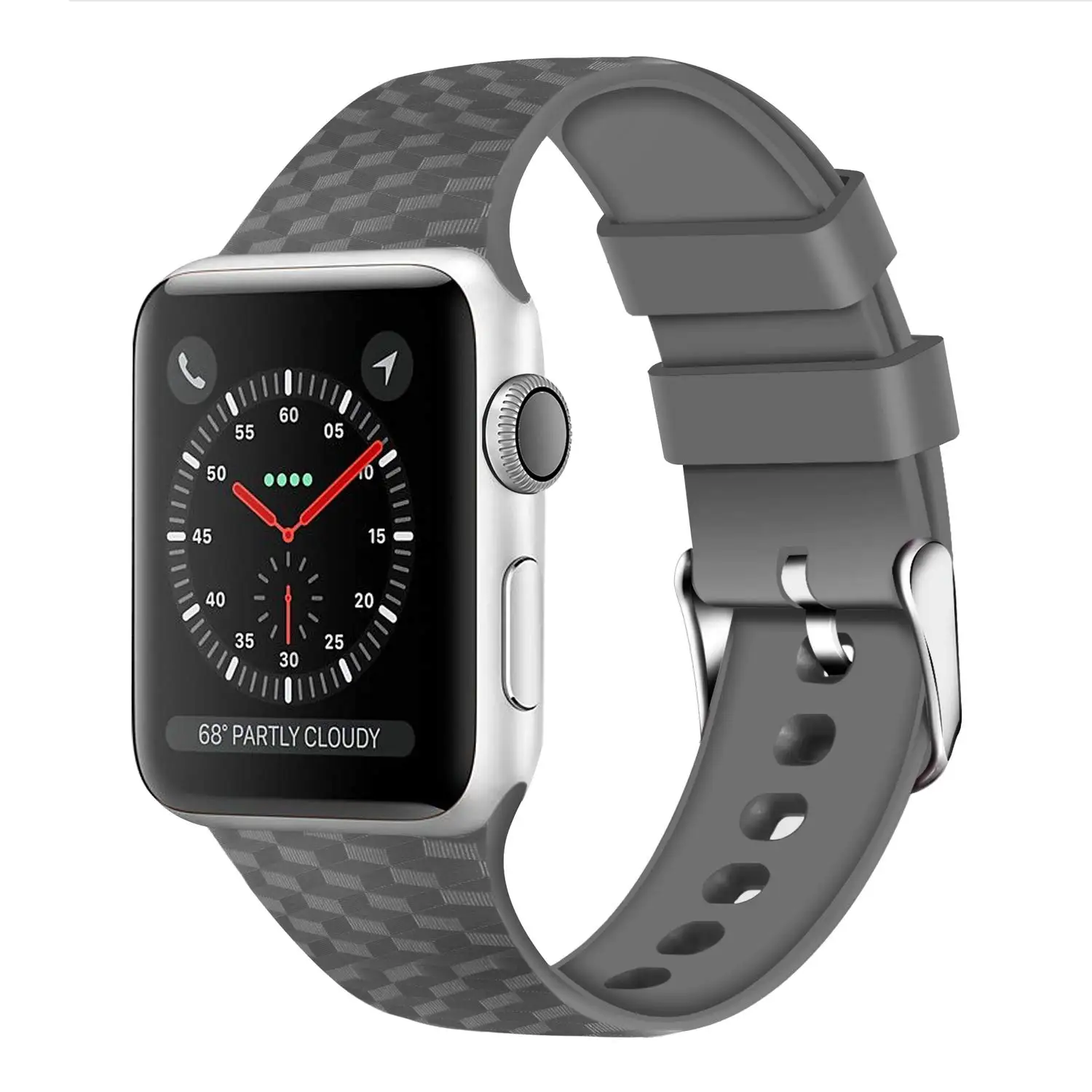 Силиконовый ремешок для Apple watch 5, ремешок для Apple watch 5, 4, 3, 2, 44 мм, 40 мм, iwatch, ремешок 38 мм, 42 мм, 3D текстура, спортивный ремешок для часов, браслет