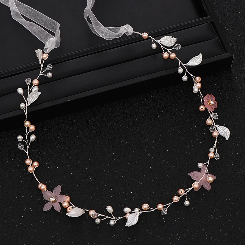 Jewelry Set Hair Accessory Bridal Headwear Pearl Hairpins New Wedding Hair Accessories Bride Pearl Head Band Gold Head Band Bride Flower Hair Accessories Princess Handmade Gift