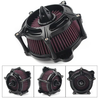 

CNC Motorcycle Turbine Air Cleaner Spike Intake Filter For Harley Softail 1993-2015 Touring 1993-2007 Dyna FXR 1993-2017