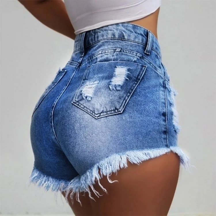 Denim Shorts Image 4