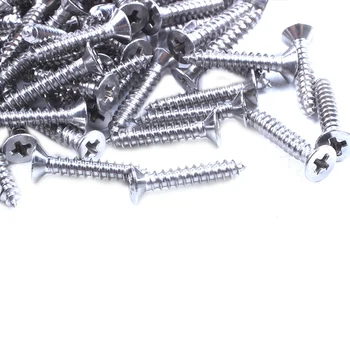 

New M2.9 x 16mm Cross Head Countersunk Self Tapping Screw 100 Pcs
