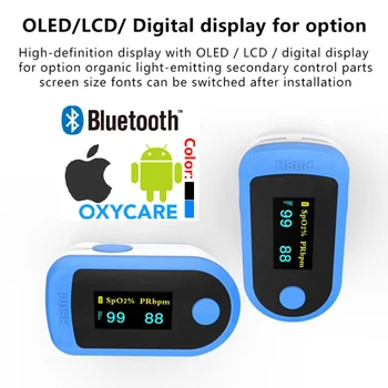 

NEW Android iOS Bluetooth 4.0 Fingertip Pulse Oximeter home Oximetro pulso Oxymeter Pulsioximetro Finger Heart Rate monitor OLED