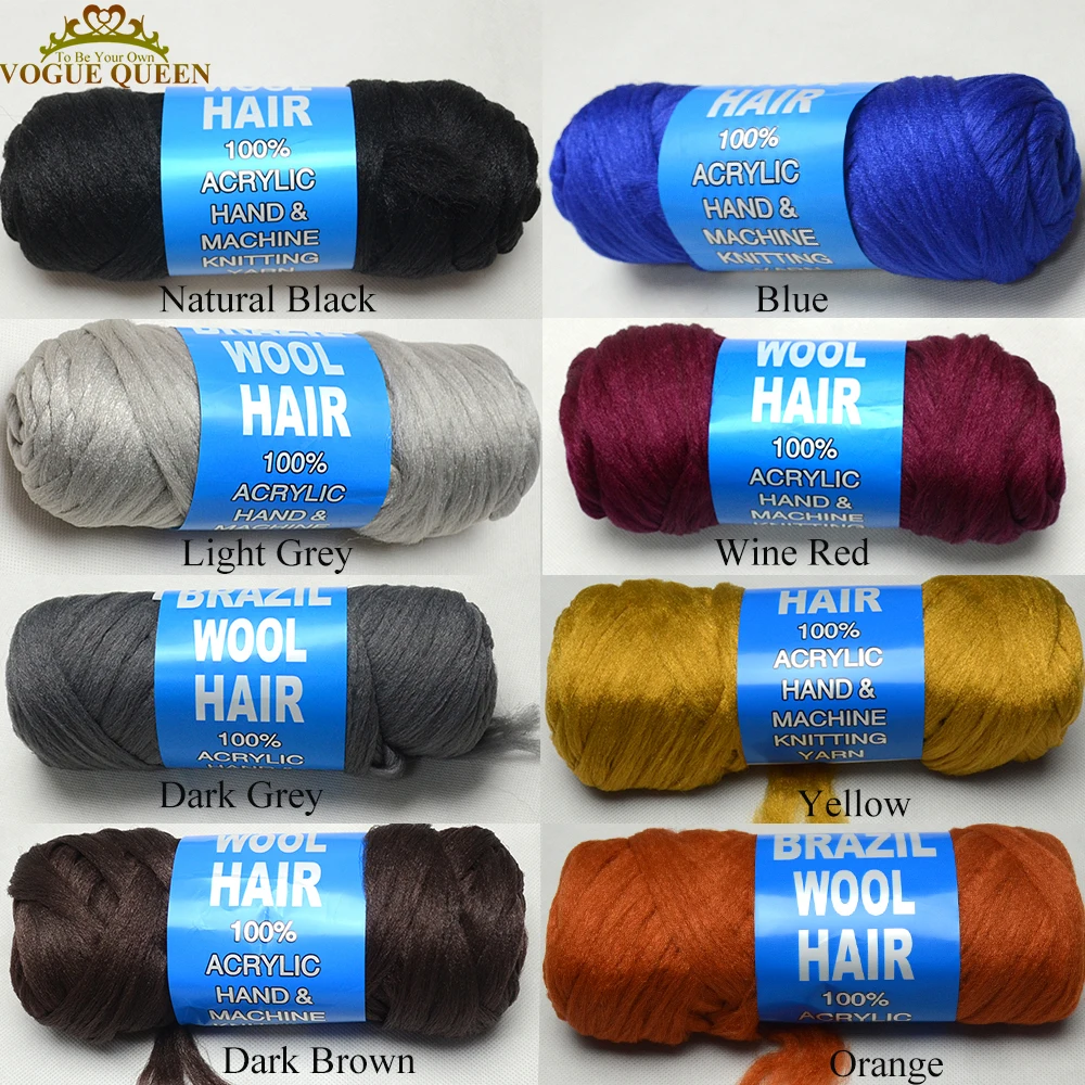 Vogue Queen Brazilian Wool Hair Acrylic Yarn Low Temperature Fiber For