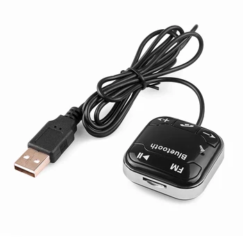 

Black Car FM Transmitter Sticky Wireless Handsfree Audio Receiver Bluetooth 4.0 Auto MP3 Player Dual USB Sticky Magnetic Base