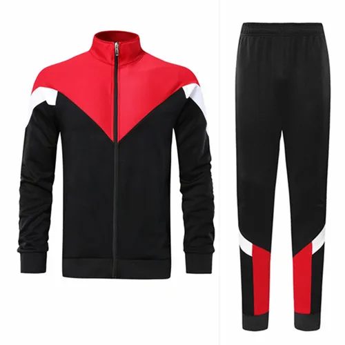 Black suit Молодежные кроссовки курток с капюшоном и брюками для Для женщин& Для Мужчин Пустой костюмы Футбол Баскетбол костюм для футбольных тренировок, для дома, пробежек, занятий на открытом воздухе, спортивная одежда - Цвет: Black suit