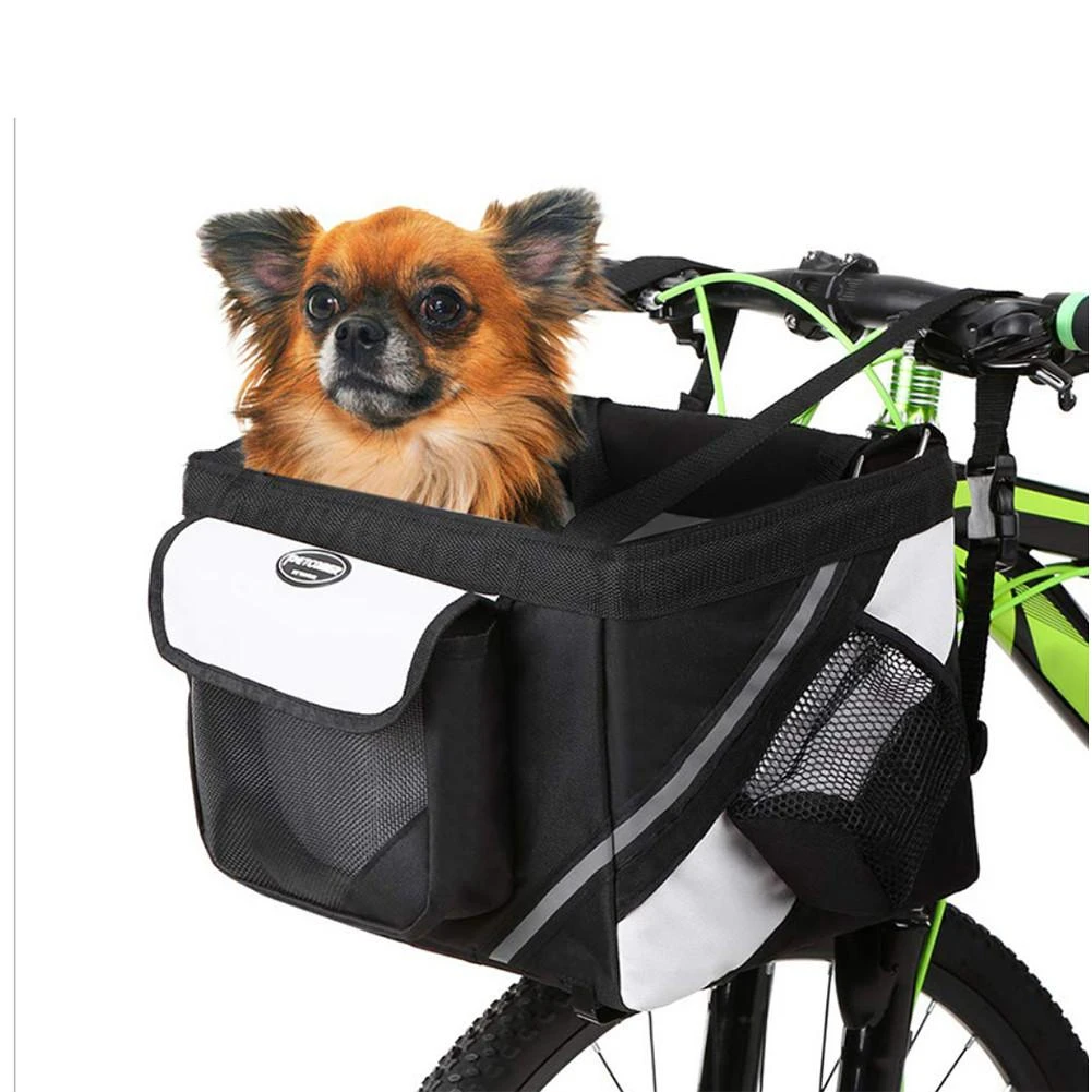 ペット犬自転車バッグ犬バスケット自転車ハンドルバーフロントバスケット小猫犬の巣の子犬猫ベッドキャリア旅行ショッピング 犬のキャリア Aliexpress