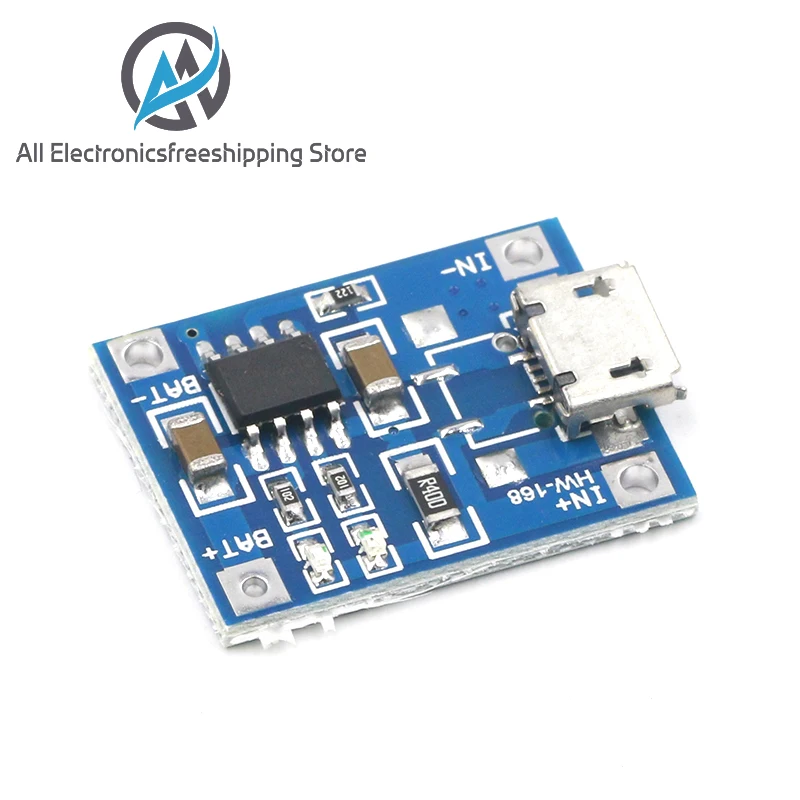 10 шт. TP4056 1A Lipo зарядное устройство модуль литиевая батарея DIY микро порт микрофон