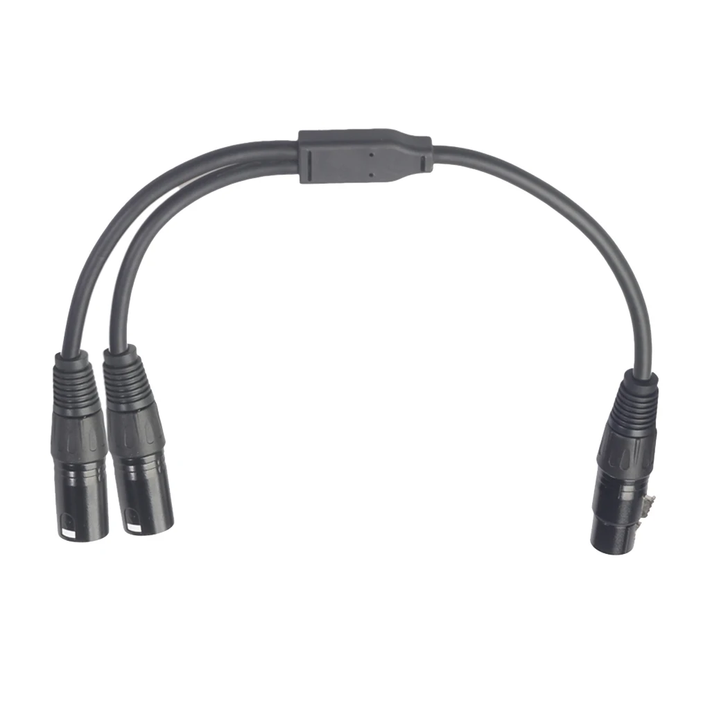 XLR 3 контактный 1 с разъемом папа на 2 портный Dual голени Гнездовой разъем Jack plitter